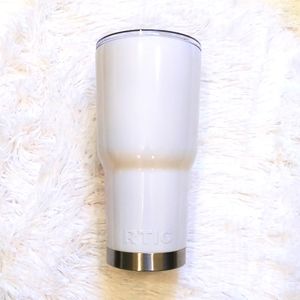NWOT RTIC White Car Travel Water Bottle